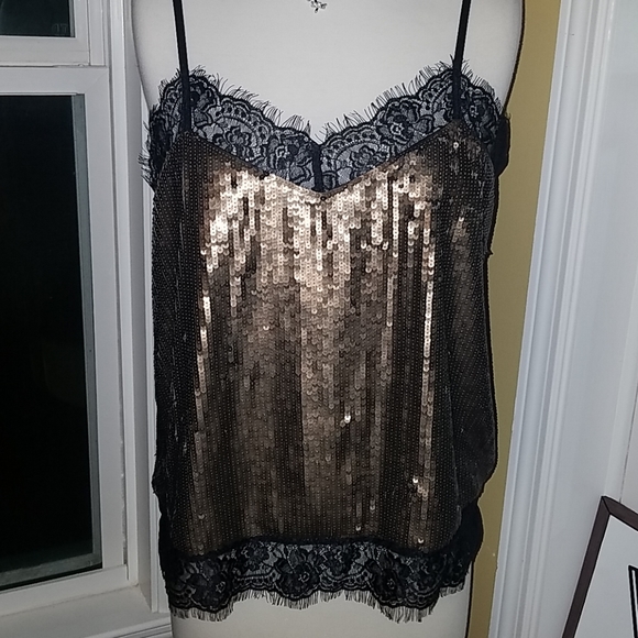 GUESS  LOS ANGELES Tops - BNWT Guess Los Angeles sequin top size XL